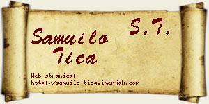 Samuilo Tica vizit kartica